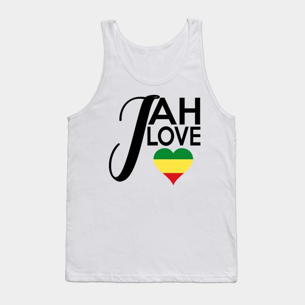 Jah Love Rasta Reggae Rastafari Tank Top by Merchweaver